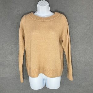 H&M Knit Sweater Women Sz XS Mohair‎ Blend Soft Cozy Neutral Pullover Preppy